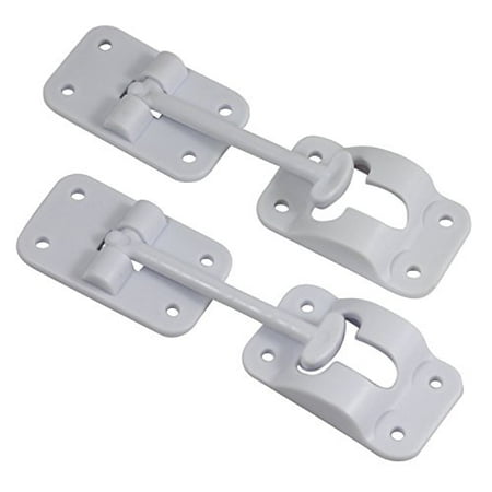 2 Pack Rv T Style Door Holder Catch 3 1 2 3 5 Inch For Latch Holder Camper Trailer Cargo Hatch White