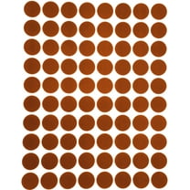 Royal Green Plain Color Labels 1/2 inch Brown Stickers (13mm) - 8000 Pack