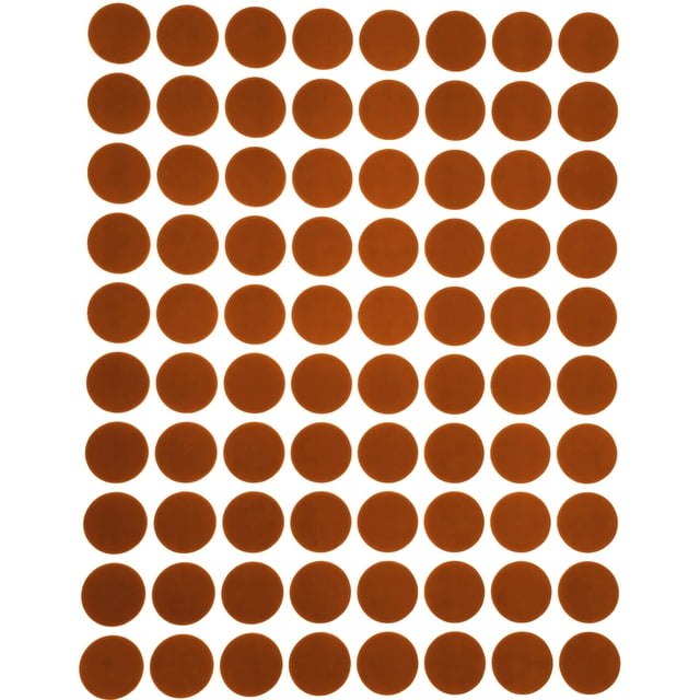 Royal Green Plain Color Labels 1/2 inch Brown Stickers (13mm) - 8000 Pack