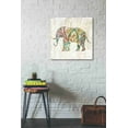 thumbnail image 2 of Epic Graffiti  "Boho Paisley Elephant II v2" by Danhui Nai, Giclee Canvas Wall Art - 26" x 26", 2 of 2