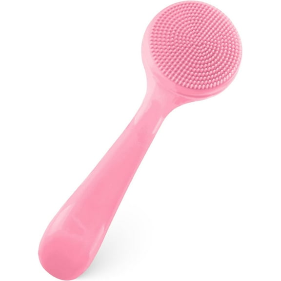 Facial Cleansing Brush Silicone Manual Exfoliating Brush - White