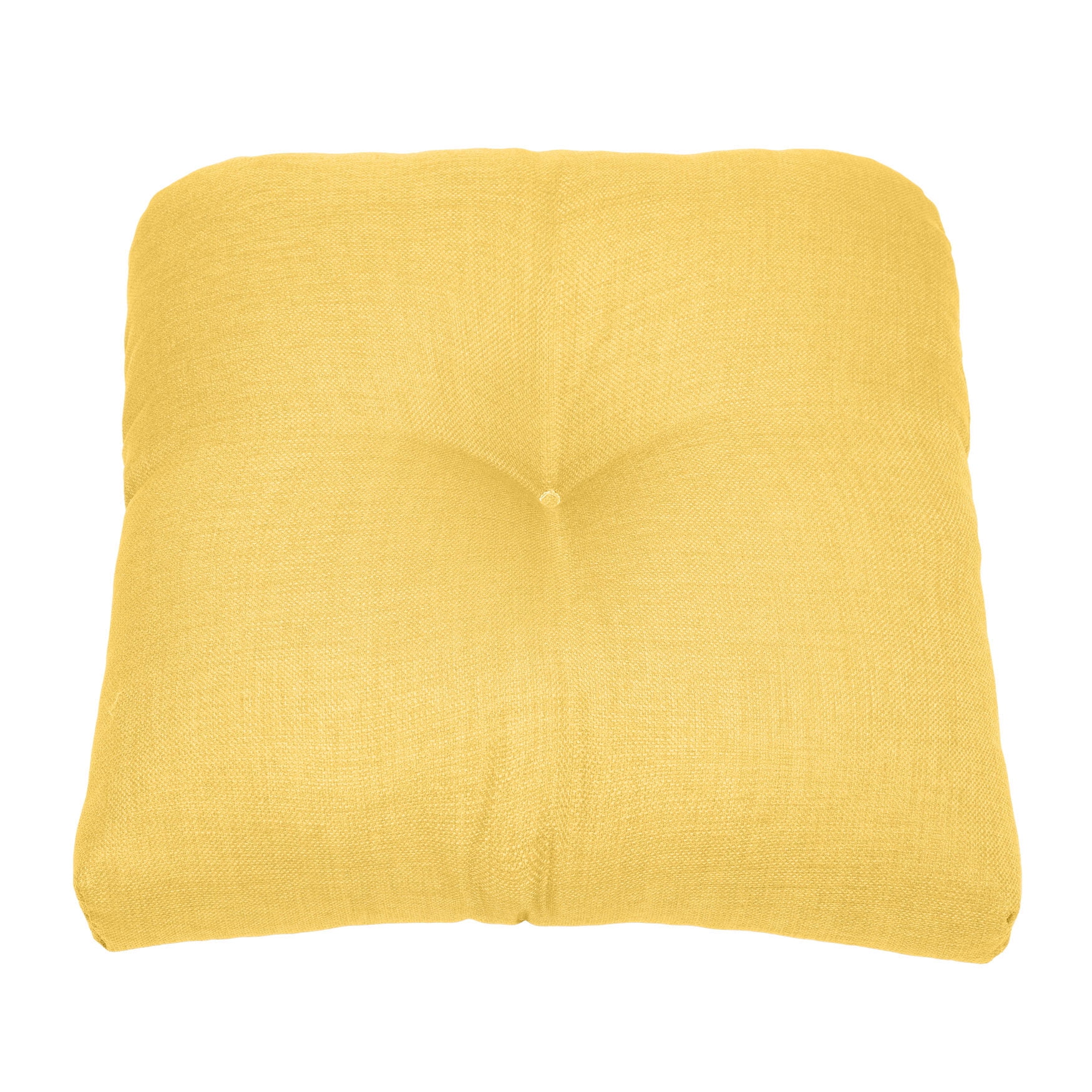 Brylanehome Tufted Wicker Chair Cushion, Lemon