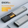 thumbnail image 2 of IDsonix NVMe SSD Enclosure M.2 SATA NVMe Dual Protocol Enclosure External SSD Case Type C Hard Drive Case Support M And M&B Key, 2 of 5