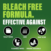 Green Gobbler Industrial Strength Drain Clog Cleaner Gel - 1 Gallon, Up To 8 Uses Per Bottle, Bleach-Free