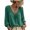 Dark Green, variant on Womens Tops Knit Long Sleeve - V Neck with Lace and Drawstring Tie, Summer Tops for Women Casual Lace Detail, Womens Tops for Layering,Hot Pink S