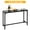 55in-Black, variant on NiamVelo 71 In Bar Table Pub Table Dinning Table Tall Bar Tables Rectangular Bar Counter Console Table with Sturdy Metal Frame for Bar, Dining Room, Coffee Shop(Black)