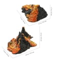 thumbnail image 2 of SHISUYAN 2pcs Simulation Volcano Models Volcano Ornaments Sandbox Toys Artificial Landscape Decorations, 2 of 8