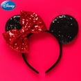 thumbnail image 3 of Diadema con orejas de Mickey y Minnie para mujer, decoración de fiesta temática de Disney, personaje de dibujos animados de Cosplay, diadema de fiesta para Navidad, 3 of 4