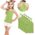 thumbnail image 2 of HomeDM Girls Undershirts 5 Pack Toddler Kids Girls Camisole Cotton Spaghetti Straps Sleeveless Cami Dance Tank Tops for Little Girls 12Months-13Years, 2 of 9