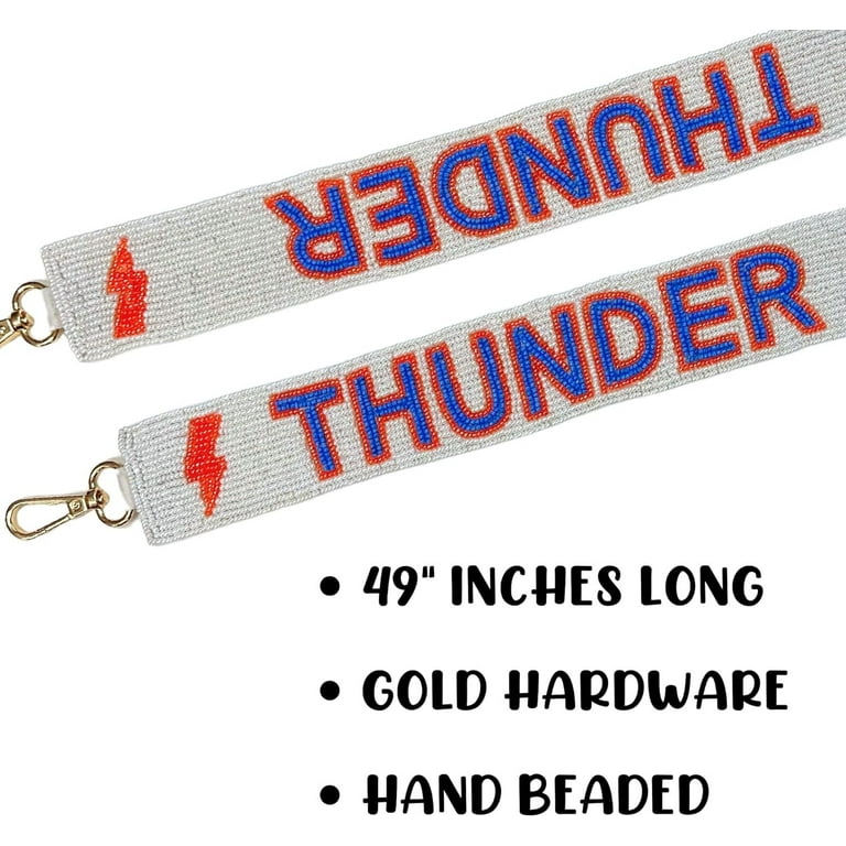 Oklahoma City Thunder Beaded Lanyard Wallet [NEW] Jewelery