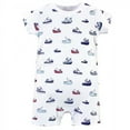 thumbnail image 4 of Touched by Nature Baby Boy Organic Cotton Rompers 3pk, Fishing Boats, 18-24 Months, 4 of 4