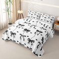 thumbnail image 3 of Erosebridal Teens Cute Love Heart Bowtie Bed Spread Queen,Girls Black Spiral Stripes Queen Coverlet Set, 3 of 7
