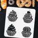 thumbnail image 3 of Plantilla para decorar cupcakes, 30x30 cm, PET, calada, para manualidades, decoración del hogar, crema, cereza, dibujo, reutilizable, para arte y manualidades en repostería., 3 of 7