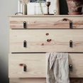 thumbnail image 4 of Poignée de Meuble en Cuir avec Vis Poignées de Porte d'Armoire Poignée en Cuir Matériel de Bagage Noir, 4 of 8