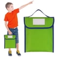 thumbnail image 4 of Clearance Under $1.79! 1PC Handheld Document Organizer Bag, Portable File Storage Tote with Handle, Cloth, for Travel & Office, (31.5*26.5cm, Light Green), 4 of 5