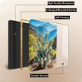 thumbnail image 4 of 12x8 Inches Framed Cactus Wall Art Decor with Gold Frame and Decorative Mexican Artwork Print For Office, Modern Home Decor, Crystal Porcelain Painting Wall Decor for Bedroom, 4 of 8