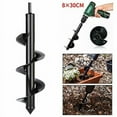 thumbnail image 4 of Garden Auger, Hex Handle Stainless Steel, Deep Plough Digging, Flower Growing Shrub Tool(diameter: 8cm Length: 30cm), 4 of 4
