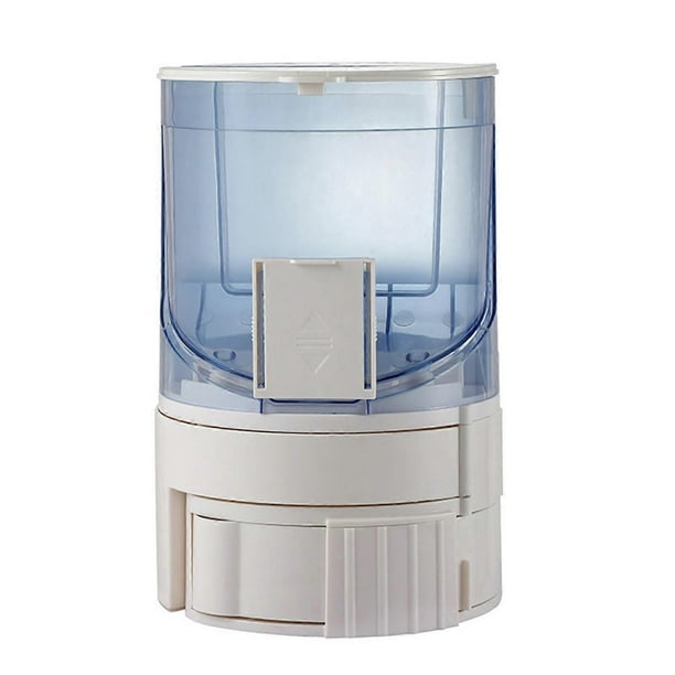 Pet Water Food Dispenser 2 in 1 Large Capacity Translucent Automatic Cat Feeder Waterer for Puppy Dog Blue