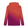 thumbnail image 5 of Wyobmus Mens Sports Hoodies Pullover Fashion Fall Gradient Drawstring Hoodie Sweatshirt Long Sleeve Athletic Hooded Clothes E-Orange, 5 of 6