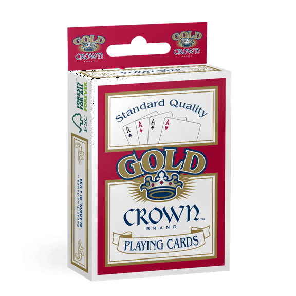 Gold Crown Brand Quality Paper Standard Poker Playing Cards (Walmart Exclusive) by Great Time Games