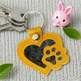 thumbnail image 5 of Leather Pet Memorial Keychain for Dogs & Cats, Personalized Pet Hair Keepsake Holder with Paw Shape Design, Memorial Gift for Pet Loss Remembrance, 5 of 8