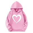 thumbnail image 4 of FAWUUDO Boys Girls Romantic Valentines Hoodie Long Sleeve Big Kids Casual Graphic Print Pullover Cozy Winter Fall Top Pink 7-8 Years, 4 of 6