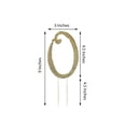 thumbnail image 3 of Efavormart 4.5" Gold Shinny Rhinestone Letters Cake Toppers For Wedding Birthday Party Special Event Personalized Decorations - 2, 3 of 5