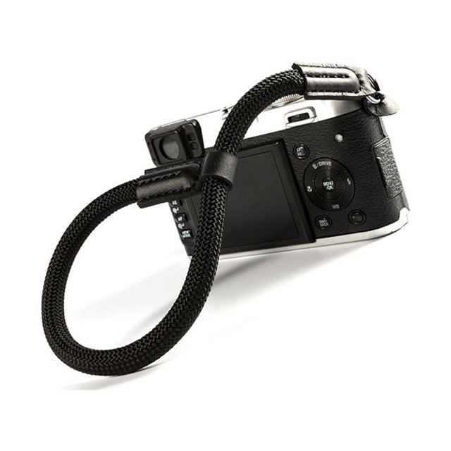 Sidaley Universal DSLR Cámara Anti-pérdida Anti-caída Cordón Muñeca Cuerda para colgar Correa Fotografía Videocámara Accesorios Cámaras de vídeo Negro