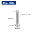 thumbnail image 2 of 304 Inoxidable Acero Máquina Tornillos, 20uds M4x22mm Ranurada Transmisión Unión Cabeza Tornillo Pernos, 2 of 5