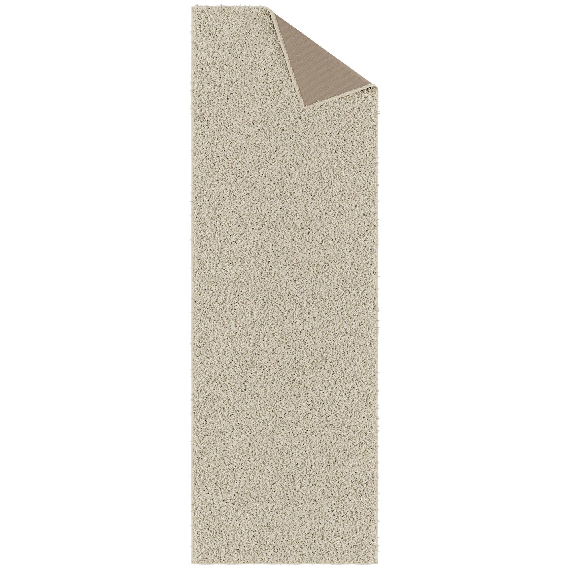 Sweet Home Stores Luxury Non-Slip Rubberback Solid 2x6 Soft Indoor Runner Rug, 2' x 6', Cream