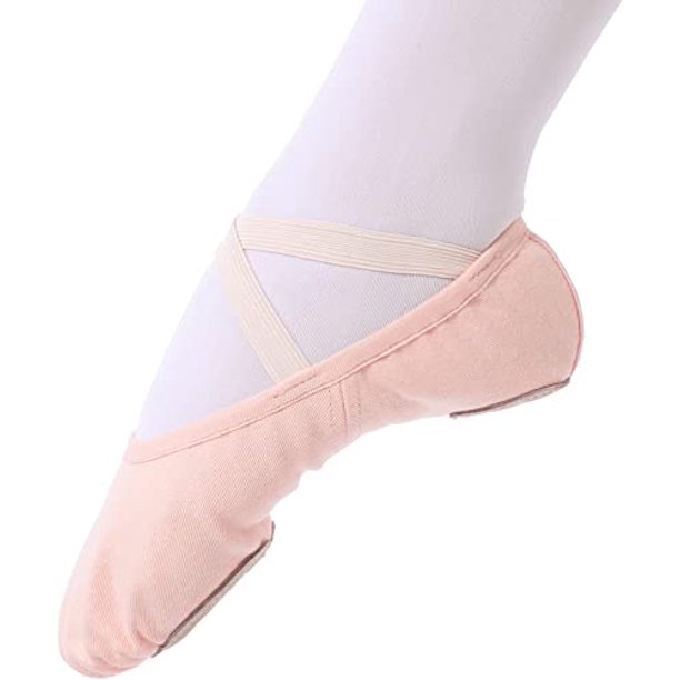 Zapatos de baile clásicos Zapato de baile de lona Zapatilla de ballet de media punta Zapatilla de ballet para niñas Niños Mujeres 35 (se sugiere elegir una talla más grande) JM MX-0134801FYD