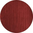 thumbnail image 1 of Ahgly Company Indoor Round Abstract Brown Contemporary Area Rugs, 4' Round, 1 of 4