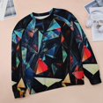 thumbnail image 6 of Geometric Lattice Womens Oversized Sweatshirts Hoodies Crewneck Casual Tops Comfy FallWinter Clothes 2024, 6 of 7