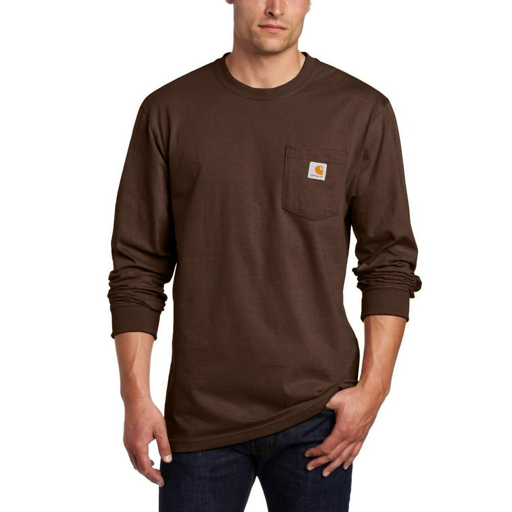 Carhartt - Carhartt Men's Workwear Jersey Pocket Long-Sleeve Shirt K126 ...