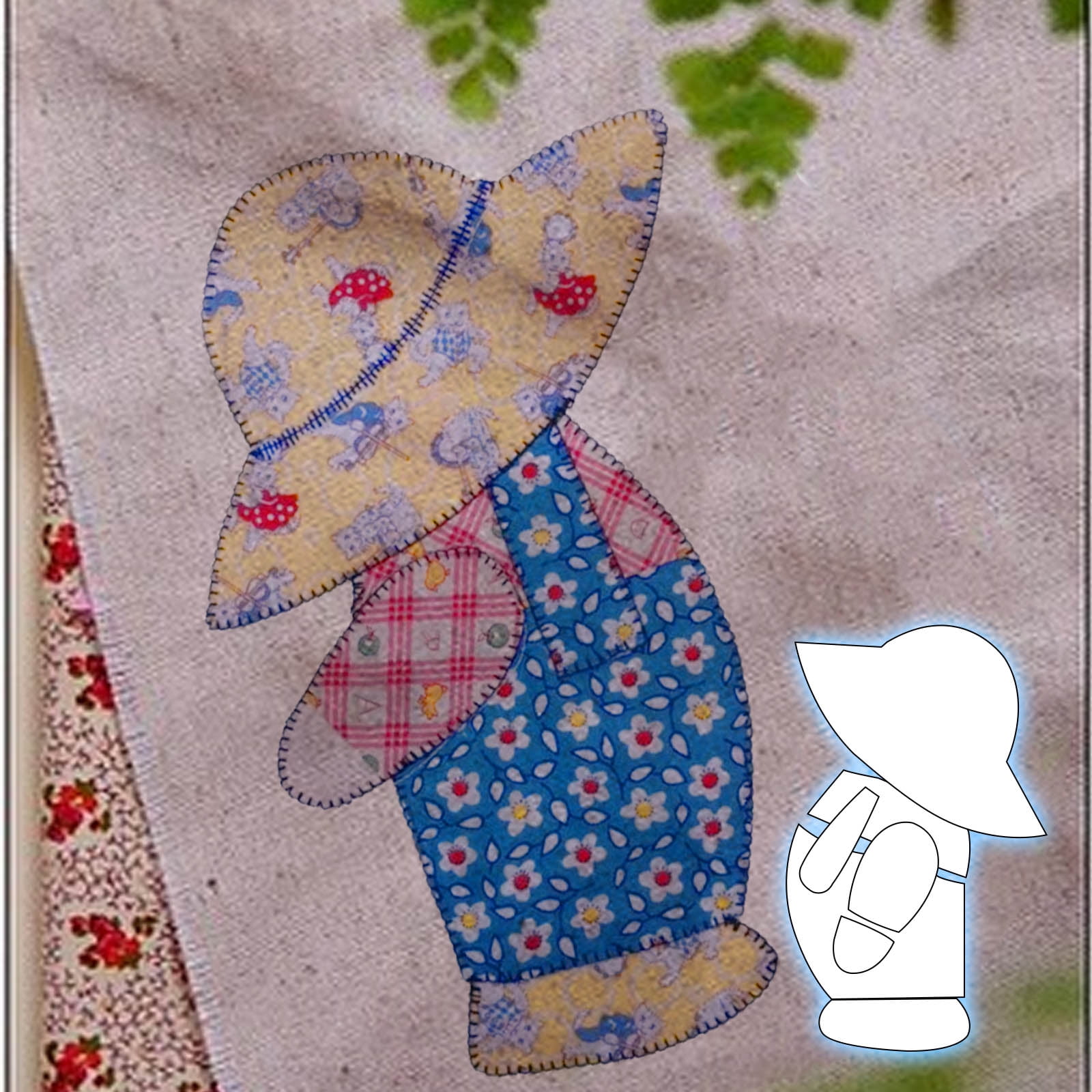Sunbonnet Sue And Overall Bill Template Set Quilting Stencil, Gifts for  Boys and Girls - Walmart.com