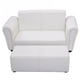 thumbnail image 5 of Costway Sofá para Niño con Taburete Sillón Infantil Asiento con Reposapiés 83 x 42 x 41cm Blanco, 5 of 8