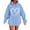 Light Blue, variant on Yievot Women's Pullover Hoodie, Heart Printed Oversized Hooded Sweatshirts Trendy Jackets, Cute Hoodies Tops for Ladies