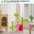thumbnail image 3 of Árbol para Gatos YITAHOME Cactus de 91 cm con 2 Plataformas y Poste Rascador, 3 of 7