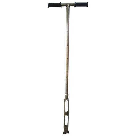 40'' Soil Sampler Probe Soil Test Probe with 11.8inch Sample Ejector and Foot Pedal &Rubber Handle 2in Dia Stainless Steel (Dutch Type