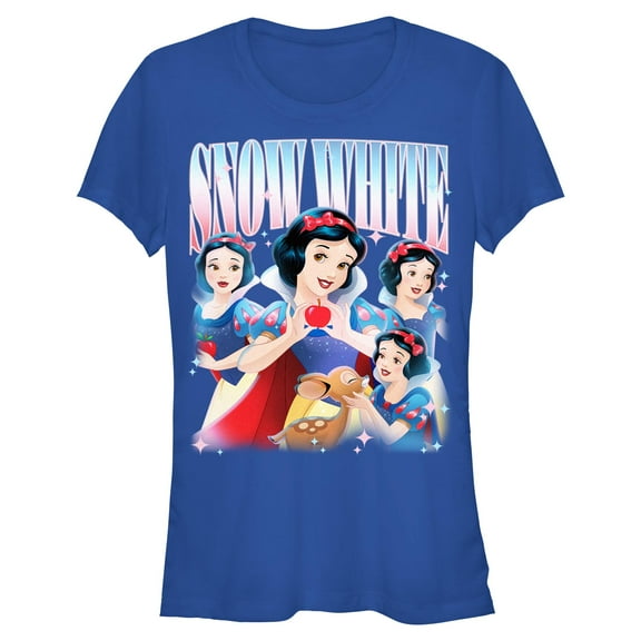 Juniors Snow White and the Seven Dwarfs Princess Collage T Shirt