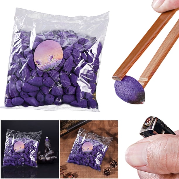 Conos Aromaterapia Incienso La Cascada Flujo Retorno (lavanda)