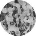 thumbnail image 1 of Ahgly Company Machine Washable Indoor Round Abstract Gray Modern Area Rugs, 7' Round, 1 of 4