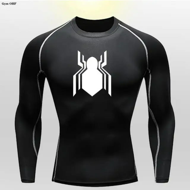 LNGOOR T-shirt de Sport à Manches Longues pour Enfants, Compression, Séchage Rapide, Course, Gym, Entraînement Physique, Rashgard, Collants