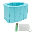 thumbnail image 2 of Orinal plegable para niños pequeños, inodoro portátil para niños, orinal de viaje plegable portátil, inodoro de entrenamiento para ir al baño, materiales ecológicos, 2 of 12