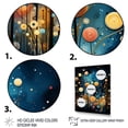 thumbnail image 3 of Designart "Blue Black modern Odyssey" Abstract Floater Framed Canvas Art Print, 3 of 7