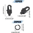 thumbnail image 5 of 12 Pcs Ion Plating Stainless Steel Lobster Claw Clasp with 20Pcs Open Jump Ring Black Metal Lobster Clasps Connector Clasp Hole 1.5mm, 5 of 7