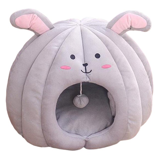 DOLITY Cat Bed Warm Machine Washable Cave Non-Slip Cozy Sleeping for Kitten Pet Floor