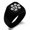 Black, variant on Stainless Steel Letter H Initial Cat Dog Paws Monogram Engraved Engraved Square Flat Top Biker Style Polished Signet Ring