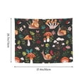 thumbnail image 6 of Kdxio Mushroom With Snails Wall Hanging Tapestries Banner For Bedroom College Dorm Home Living Room Party Decor 29X37 In, 6 of 8