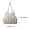 thumbnail image 2 of Bolso de hombro Floral para mujer, bolso de verano de lona de gran capacidad, bolso diario para mujer, 2 of 6